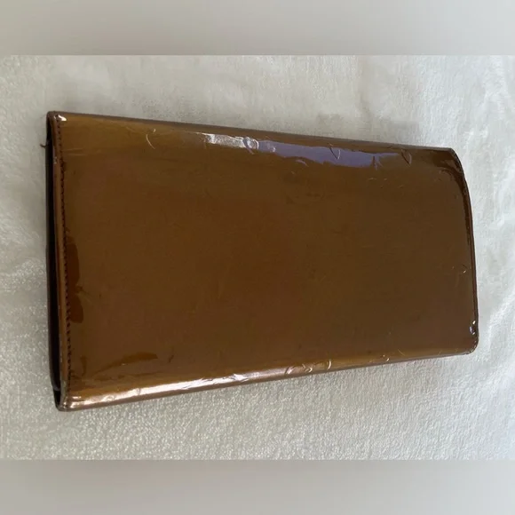 PROJECT Wallet! Auth Louis Vuitton Vernis Wallet, Caramel Color - Picture 4 of 13